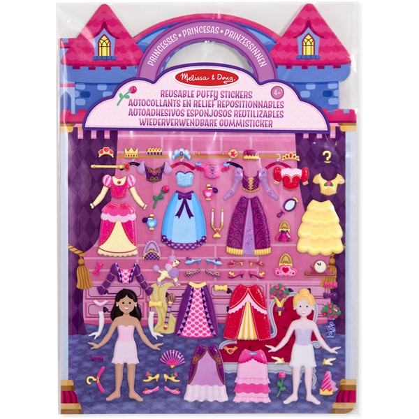 Reusable Puffy Stickers Playset Princess (Kuva 1 tuotteesta 3)