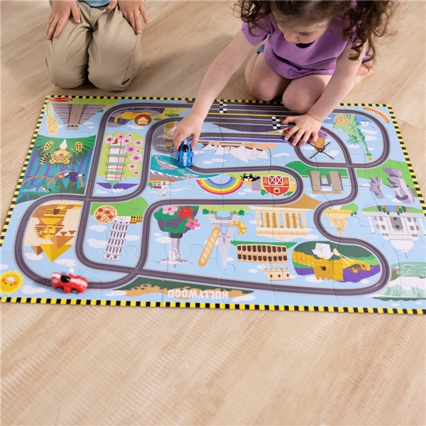 Floor Puzzle & Play Set Race Track (Kuva 3 tuotteesta 3)