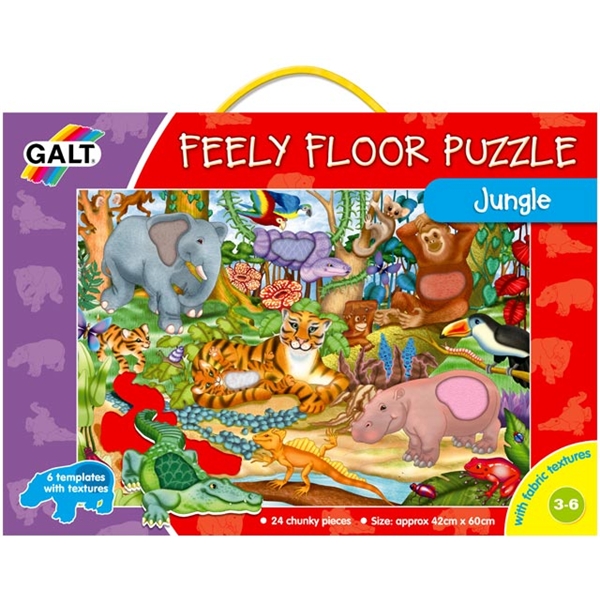 Feely Floor Puzzle - Viidakko (Kuva 1 tuotteesta 2)