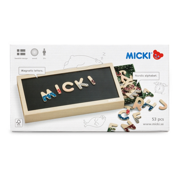 Micki Magneettikirjaimet + Laatikko Senses (Kuva 6 tuotteesta 6)