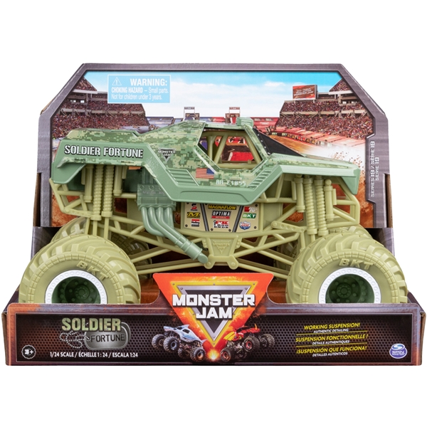 Monster Jam 1:24 Trucks Soldier Fortune (Kuva 1 tuotteesta 3)