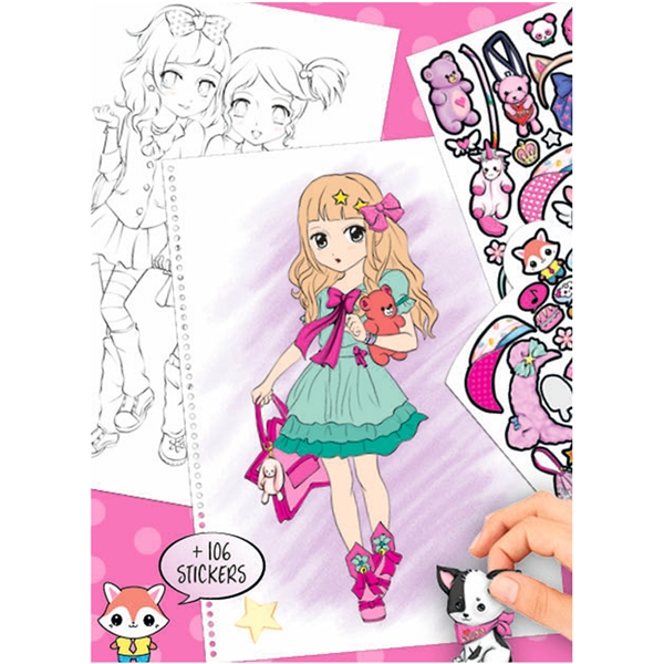 TOPModel Manga Model Värityskirja (Kuva 2 tuotteesta 2)