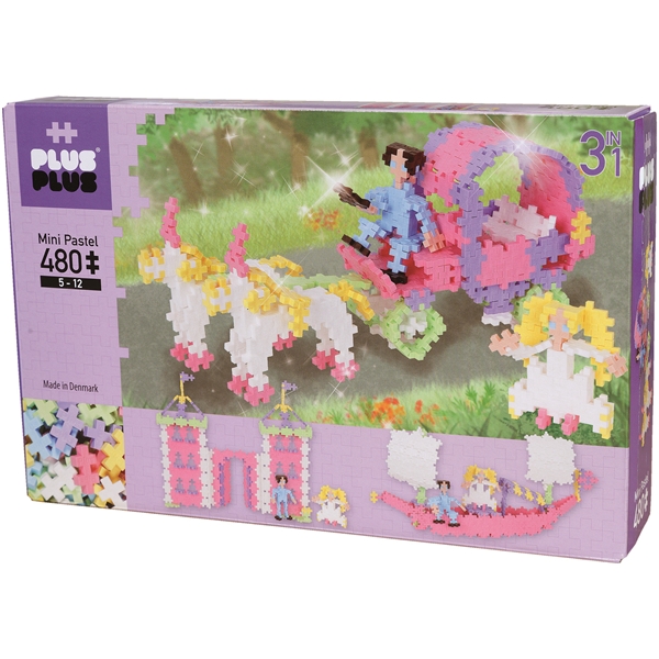 Plus Plus MINI Pastel 480 3in1 Princess (Kuva 1 tuotteesta 4)