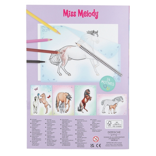 Miss Melody Color & Copy Värityskirja (Kuva 4 tuotteesta 4)
