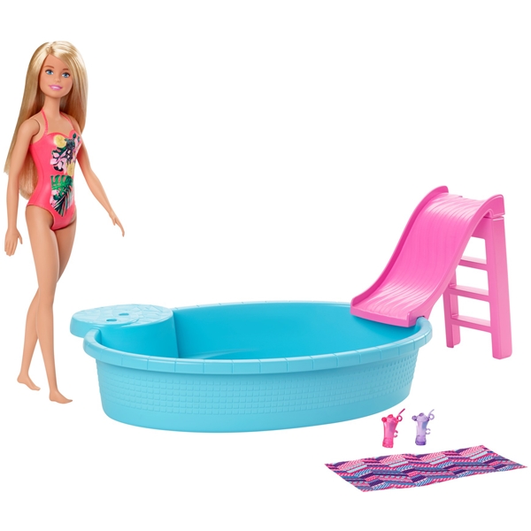Barbie Nukke & Pool Lelu (Kuva 1 tuotteesta 3)