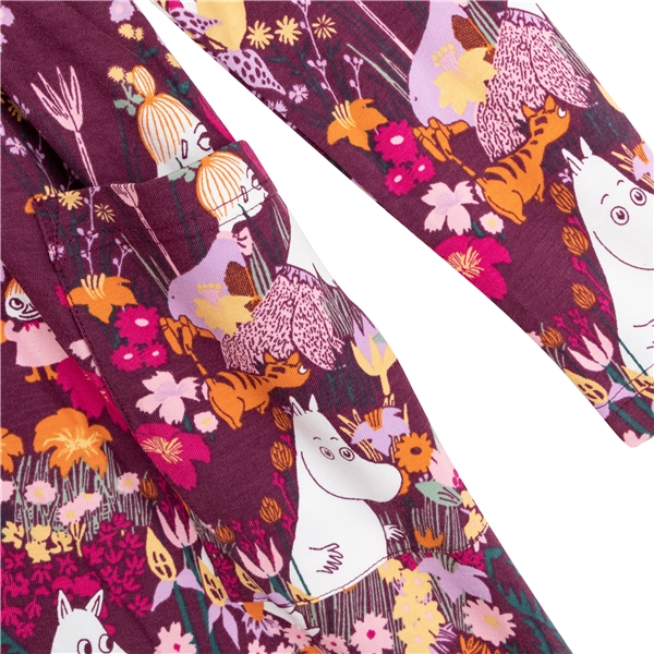 Muumi Leinikki Mekko Viininpunainen (Kuva 4 tuotteesta 5)