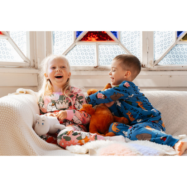 Muumi Pyjama Jalanjäljet2 Sininen (Kuva 2 tuotteesta 2)