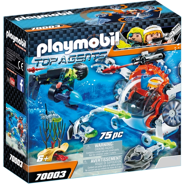 70003 Playmobil SPY TEAM Vedenalaispaja (Kuva 1 tuotteesta 3)