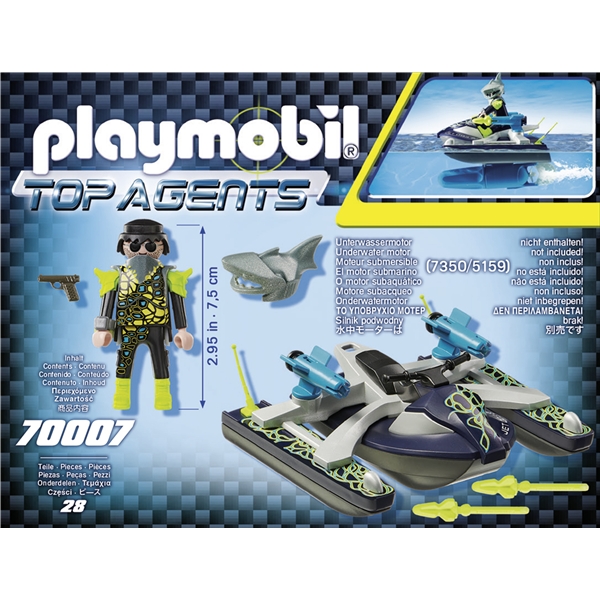 70007 Playmobil TEAM S.H.A.R.K Rakettikelluke (Kuva 2 tuotteesta 3)