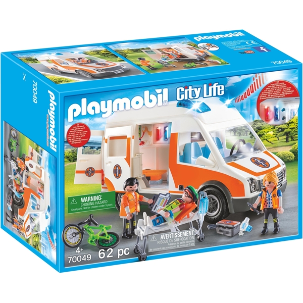 70049 Playmobil Ambulanssi vilkkuvilla valoilla (Kuva 1 tuotteesta 3)