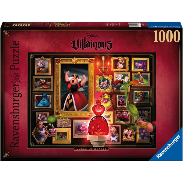 Palapeli 1000 Palaa Villainous: Queen of Hearts (Kuva 1 tuotteesta 5)