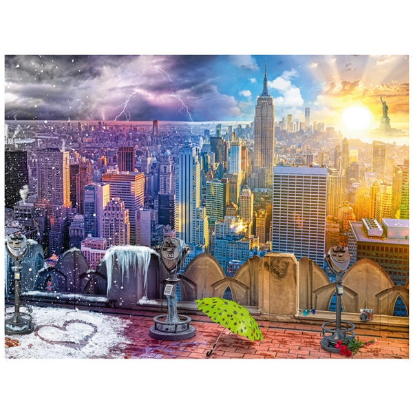 Palapeli 1500 Palaa Seasons of New York (Kuva 2 tuotteesta 2)