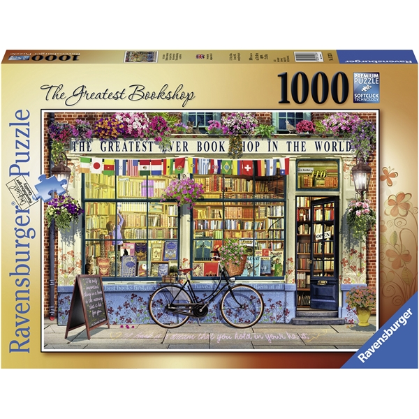 Palapeli 1000 Palaa The Greatest Bookshop (Kuva 1 tuotteesta 2)