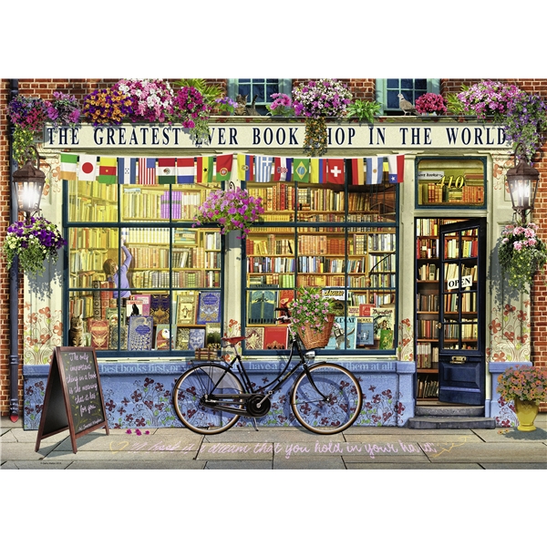 Palapeli 1000 Palaa The Greatest Bookshop (Kuva 2 tuotteesta 2)
