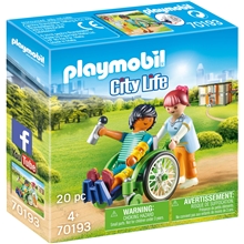 70193 Playmobil Potilas pyörätuolissa