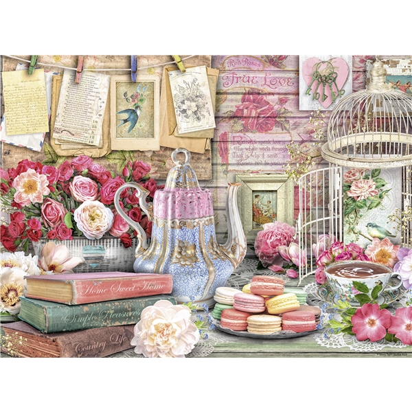 Palapeli 500 Palaa Vintage Tea Party (Kuva 2 tuotteesta 2)