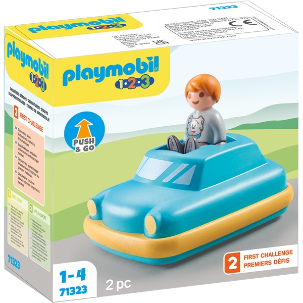 71323 Playmobil 1.2.3 Push & Go Car (Kuva 1 tuotteesta 4)