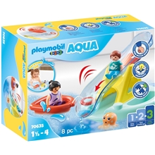 70635 Playmobil 1.2.3 Aqua Kylpylä ja Liukumäki