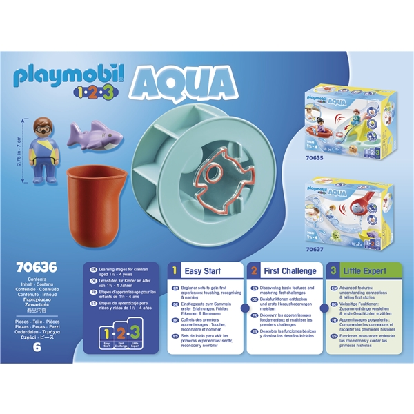 70636 Playmobil 123 Aqua Vesiratas Hainpoikanen (Kuva 5 tuotteesta 5)