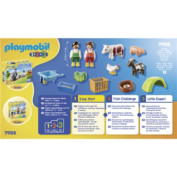71158 Playmobil 1.2.3 Hauskaa Maatilalla (Kuva 5 tuotteesta 5)