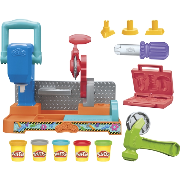 Play-Doh-leikkisetti Leimasin ja Työkalupenkki (Kuva 2 tuotteesta 5)