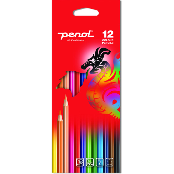 Penol Standard Värikynä 12-pack
