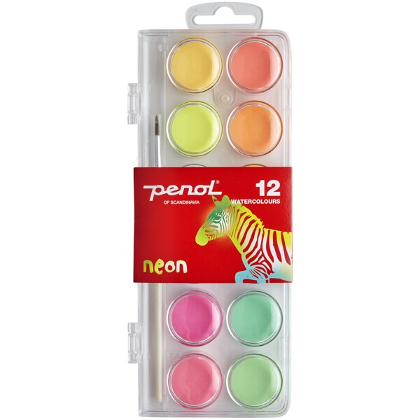 Penol Neon Vesivärit 12 Väriä (Kuva 1 tuotteesta 3)