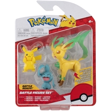 Pokémon Figures 3-P (Pikachu, Wyanaut, Leafeon)