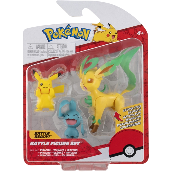 Pokémon Figures 3-P (Pikachu, Wyanaut, Leafeon) (Kuva 1 tuotteesta 5)