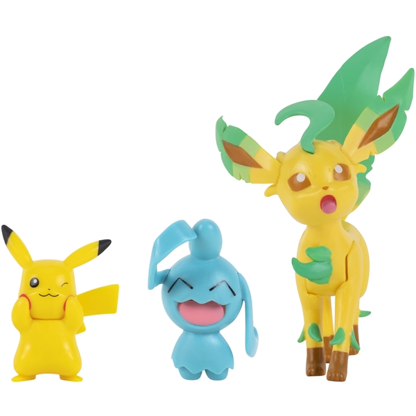 Pokémon Figures 3-P (Pikachu, Wyanaut, Leafeon) (Kuva 2 tuotteesta 5)