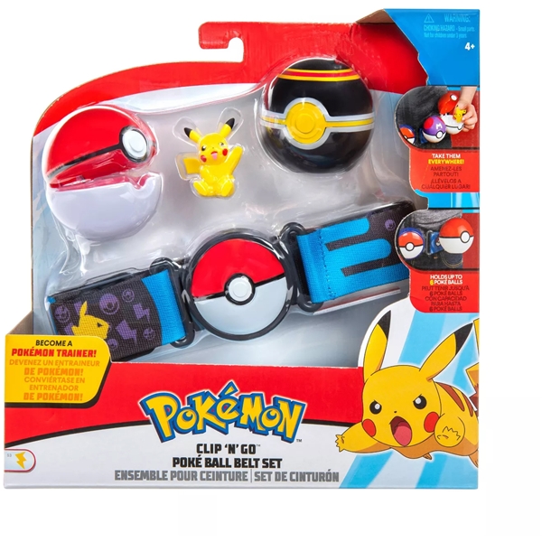 Pokémon Clip 'N Go Belt Set Pikachu (Kuva 1 tuotteesta 2)