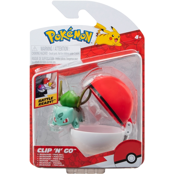 Pokémon Clip 'N Go Bulbasur & Poké Ball (Kuva 1 tuotteesta 6)