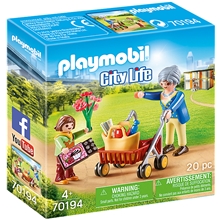 70194 Playmobil Isoäiti rollaattorilla