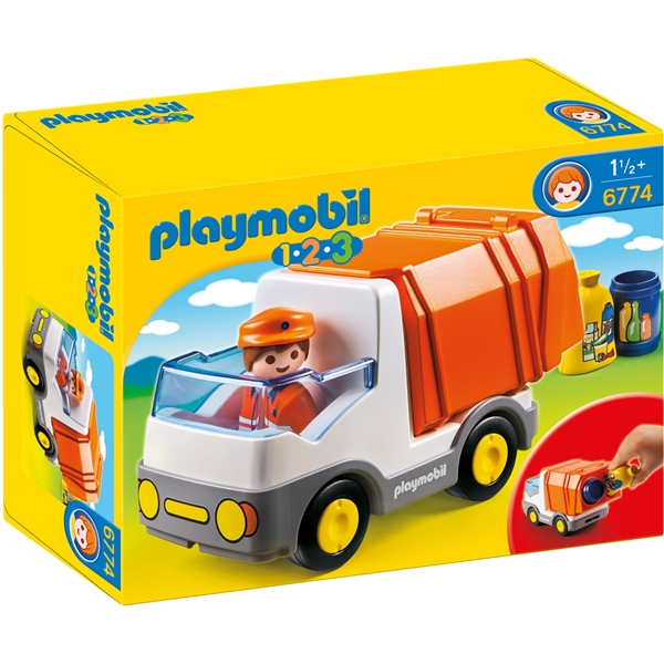 6774 Playmobil 1.2.3 Roska-auto (Kuva 1 tuotteesta 2)