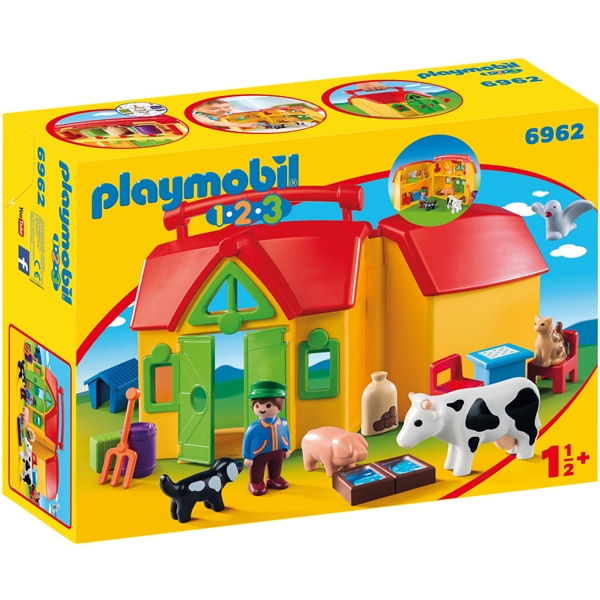 6962 Playmobil 1.2.3 Kannettava Maatila (Kuva 1 tuotteesta 6)