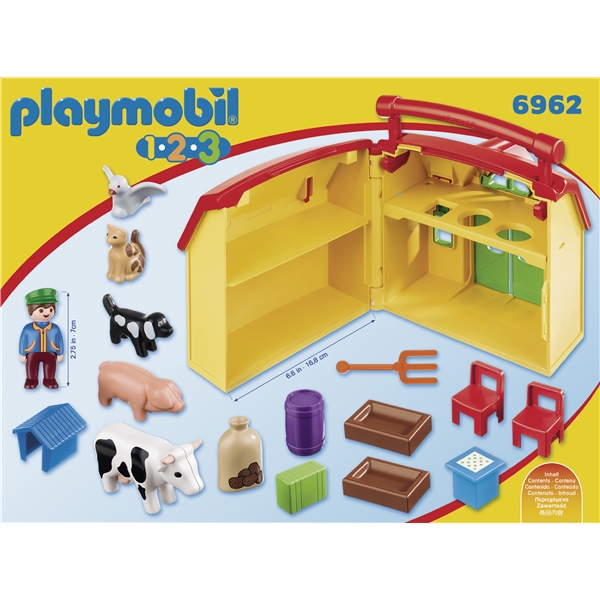 6962 Playmobil 1.2.3 Kannettava Maatila (Kuva 2 tuotteesta 6)