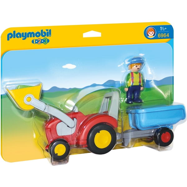 6964 Playmobil 1.2.3 Maanviljelijä traktorilla (Kuva 1 tuotteesta 3)