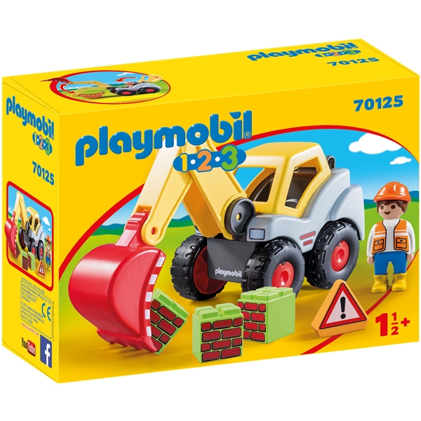 70125 Playmobil 1.2.3 Kauhakuormaaja (Kuva 1 tuotteesta 4)