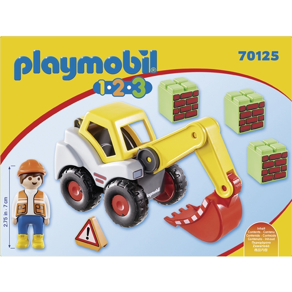 70125 Playmobil 1.2.3 Kauhakuormaaja (Kuva 2 tuotteesta 4)