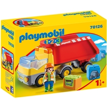 70126 Playmobil 1.2.3 Kuorma-auto kippilavalla