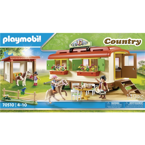 70510 Playmobil Farm - Ponileirin yöpymisvaunu (Kuva 5 tuotteesta 7)