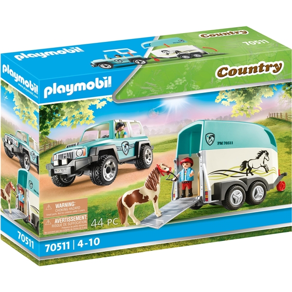 70511 Playmobil Farm - Auto poniperävaunulla (Kuva 1 tuotteesta 7)