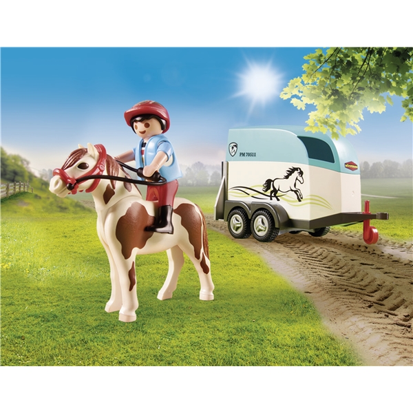 70511 Playmobil Farm - Auto poniperävaunulla (Kuva 4 tuotteesta 7)