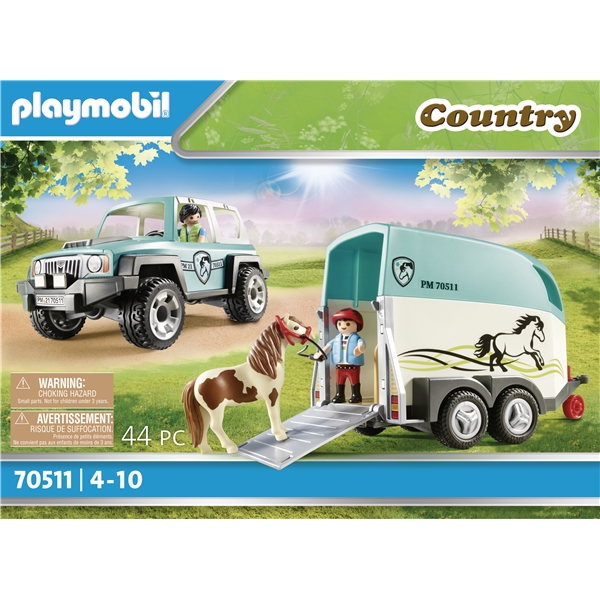 70511 Playmobil Farm - Auto poniperävaunulla (Kuva 5 tuotteesta 7)