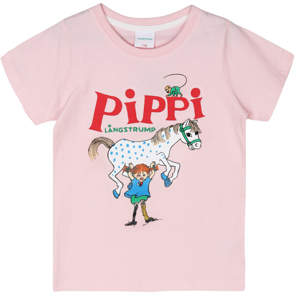 Pippi T-paita Vaaleanpunainen (Kuva 1 tuotteesta 2)