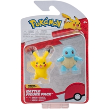 Pokemon Battle Figure 2-p Squirtle & Pikachu