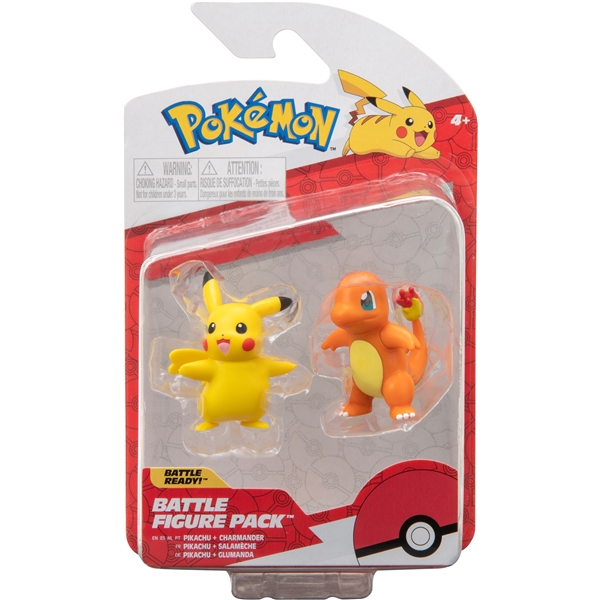 Pokemon Battle Figure 2-p Charmander & Pikachu (Kuva 1 tuotteesta 3)