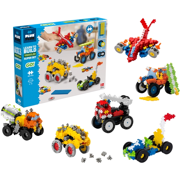 Plus-Plus Learn To Build Vehicles Super Set (Kuva 2 tuotteesta 6)