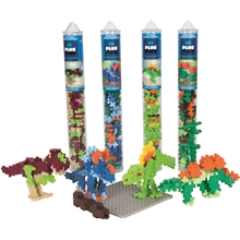 Plus-Plus Dinosaur Tube and Baseplate Bundle