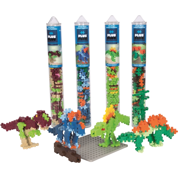 Plus-Plus Dinosaur Tube and Baseplate Bundle (Kuva 1 tuotteesta 2)